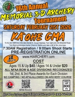 2026 HIAC Memorial 3D Tournament